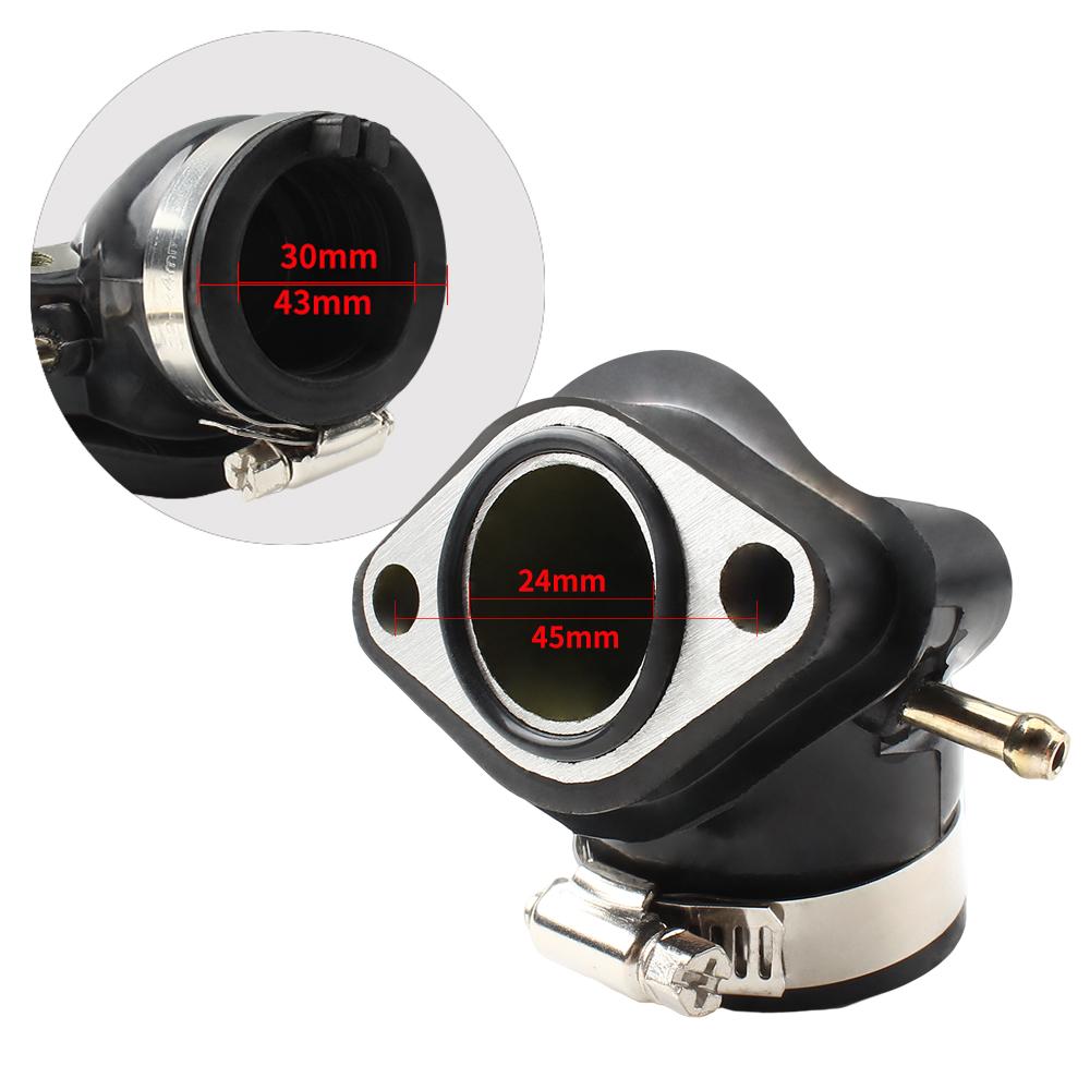 For GY6 125cc 150cc Motorcycle Carburetor Inlet Intake Manifold Rubbe Interface Scooter 4 Stroke ATV Go Kart Engine Parts
