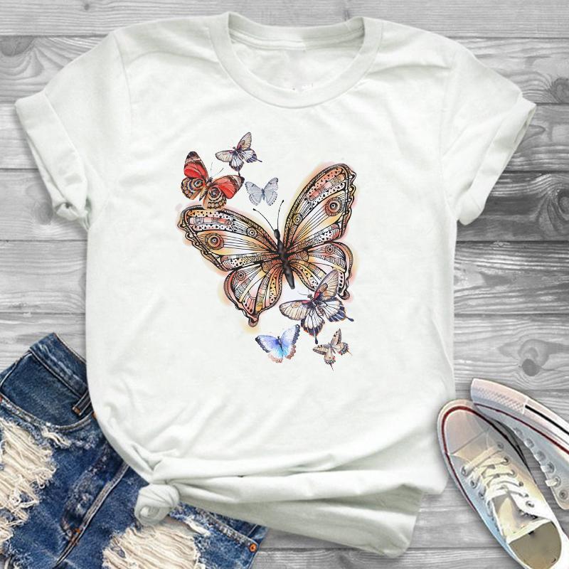 Sunflower Painting Flowers Womens Female Graphic T Shirt Women 90S Harajuku Kawaii Fashion T Shirt Streetwear