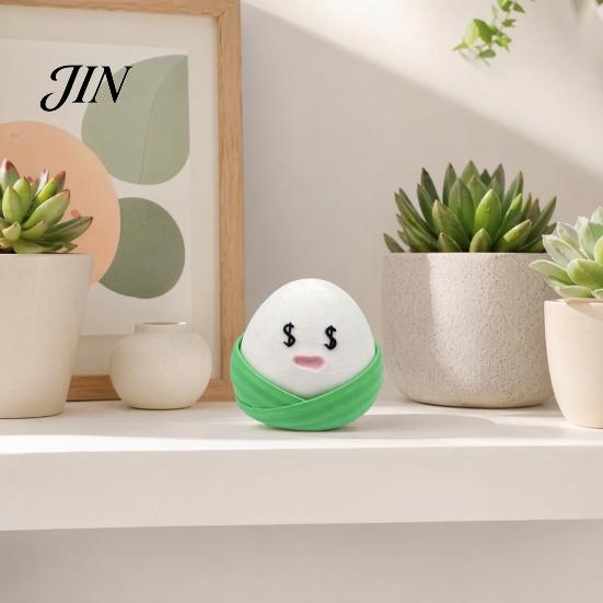 Office Desk Stress Reliever 3D Printed Zongzi Fidget Clicker, Cartoon Rice Dumpling Finger Decompression Toy Relief Food Toy, Gift for Dragon
