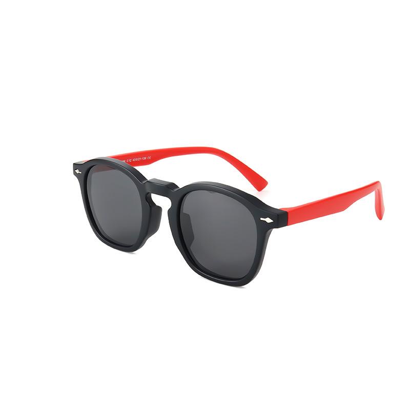 New Children's Polarized Sunglasses, Unisex, with Silicone Frames and Studs, for Outdoor Use, Offering UV Protection and Sunshade