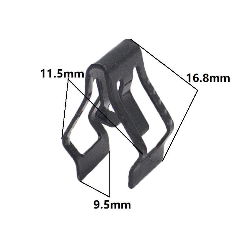 Metal Clips Retainer Instrument Panel Auto Fasteners Universal Car Radios Dashboard DVD Metal U Cord Lock Retaining Clip