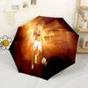 Robin Van Persie's Skills Automatic Umbrella Compact 8-Rib Lightweight Durable Plastic & Iron Perfect for Outdoor Adventures Vibrant Pattern Umbrella