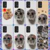 Lustiges trauriges Hamster-Meme Handyhülle Für Samsung Galaxy A12 A52S A42 A32 A22 A51 A50 Note 20 Ultra 10 S10 Plus A71 A70 A31 A30 A10S