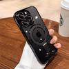 For Magsafe Bracket Plating Case For iPhone 17 16 15 13 14 Pro Max Plus Magnetic Stand Ring Holder Transparent Shockproof Cover
