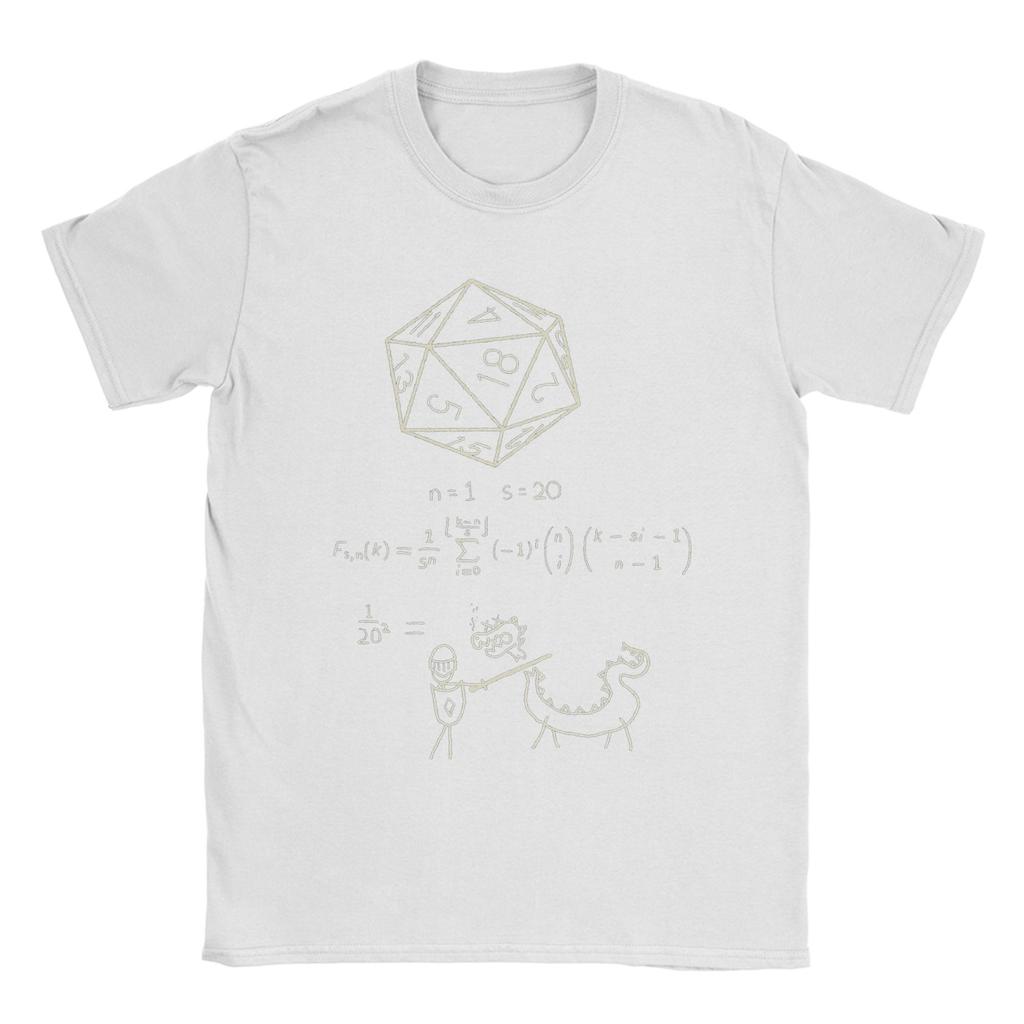 Die Wissenschaft der 20-seitigen Würfel T-Shirt Herren 100% Baumwolle Lustige T-Shirts Dungeon Dragon DnD T-Shirt Kurzarm Tops Erwachsene