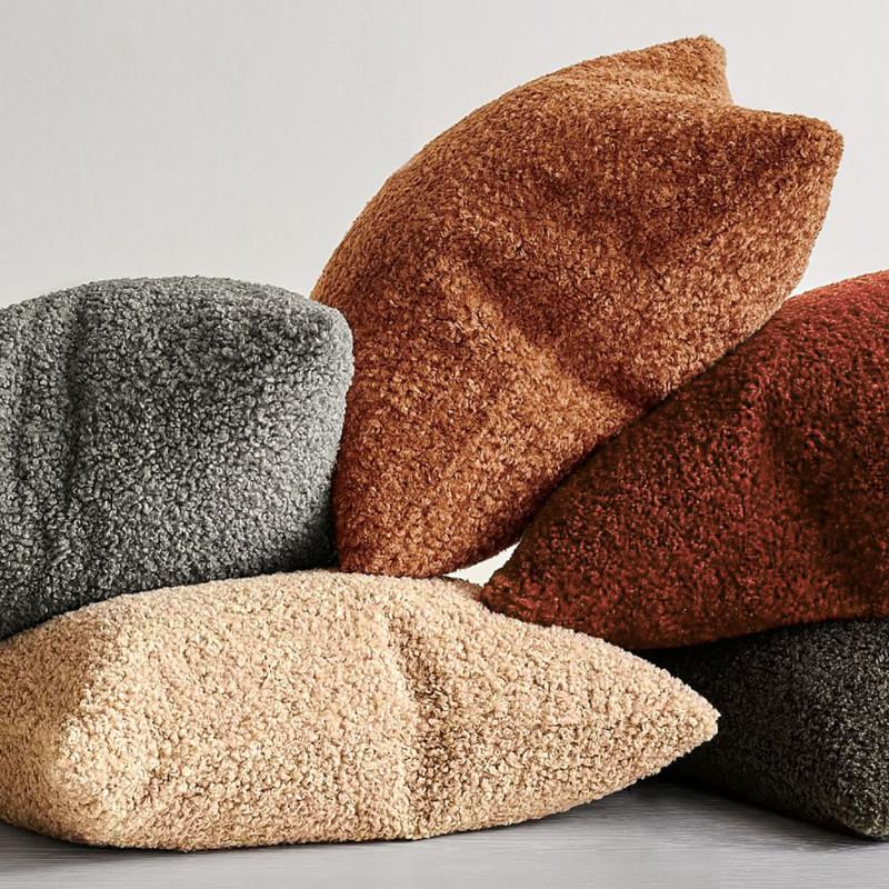 Plüsch-Kissenbezug, gemütlicher Kunstpelz-Kissenbezug für Sofa, Wohnzimmer, Auto, 45 x 45 cm, dekorative Kissen, nordische Heimdekoration, Kissenbezug