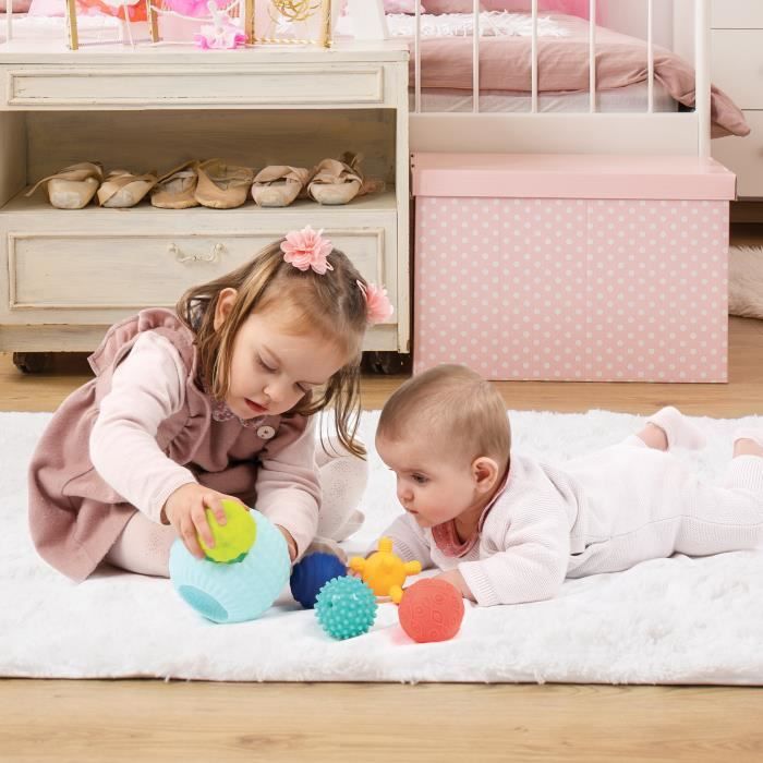 Ludi - puzzle 3d multi balles pour bébé - 6 balles sensorielles - éveiller bébé et développer la motricité - à partir de 6 mois