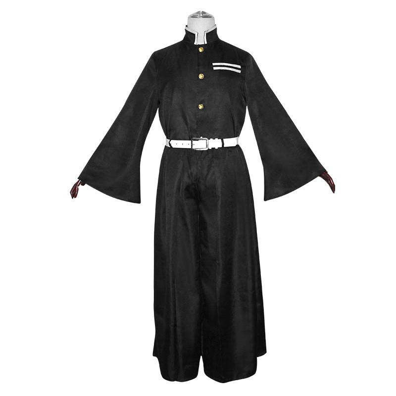 Demon Slayer Akaza Upper Rank Three Cosplay Costume - Full Set with Long Sleeves