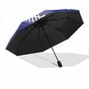 1pc Halloween Ghosts & Bats Automatic Opening/Closing Umbrella - Portable Tri-Fold Design with 8-Bone Iron Frame - Outdoor, Gift for Fans, Travelers,