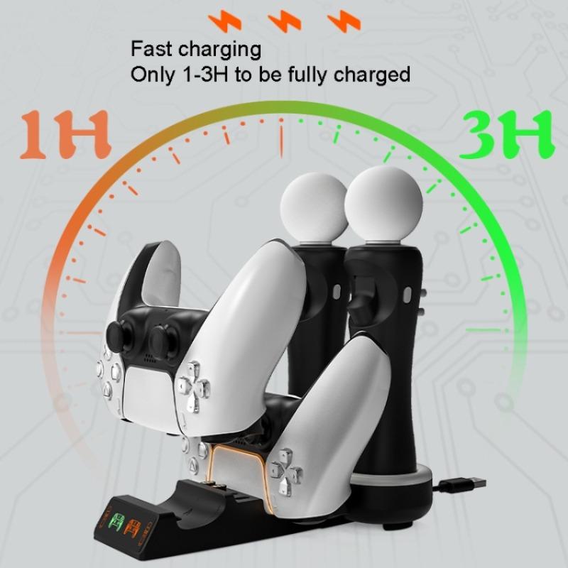 HBP-301 Is Suitable for PS5/VR Devices with MOVE Handle, Two Seat, 4 In 1 Charger