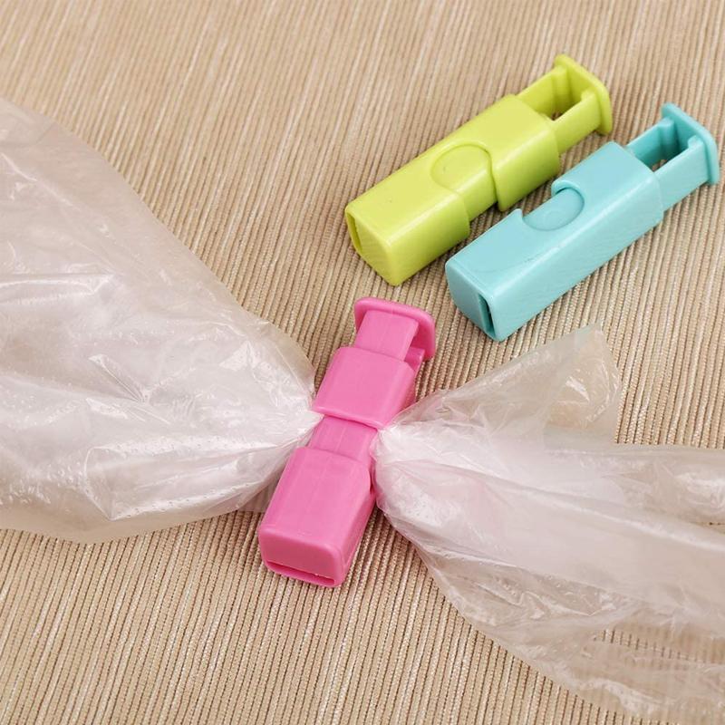 15pcs Food Sealing Bag Clip Reusable Fresh Food Storage Tools Plastic Sealer Clamp Snack Bread Seal Bag Home Kitchen Storage Clips