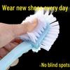 Five-Sided Multi-Functional Shoe Brush for Comprehensive Cleaning
