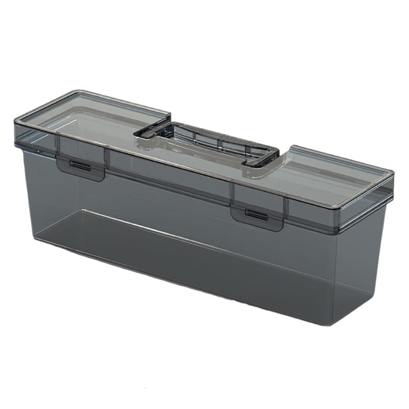 

Clear Plastic Tool Box With Handle And Multiple Dividers Clear Parts Organizers For Industrial Parts And DIY Projects A