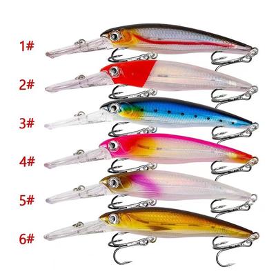 Jerkbait Lure Esca dura Esca lunga Minnow Wobbler Esca da pesca Guida profondaQualità professionale Profondità1-4m per spigole 17CM 30G