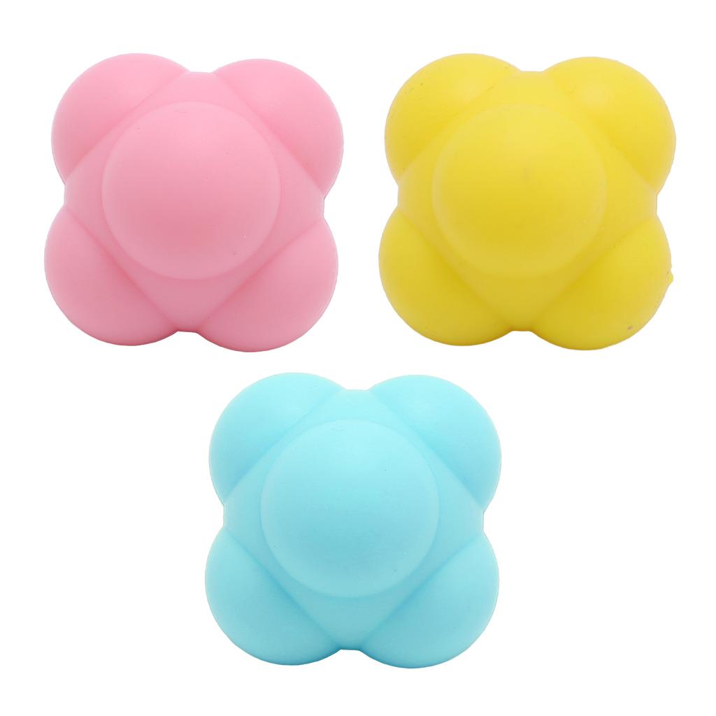 Piłka Treningowa Agility Silikonowa Sześciokątna Nierównomierny Tor Odbicia Prędkość Koordynacja Ręka-Oko Tr