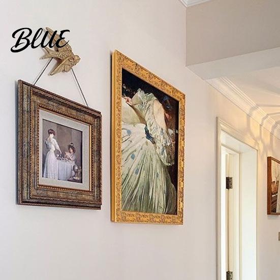 Flying Swallow Decor Gold Wall Decor, Resin Bird Sculpture, Vintage for Living Room 3D Art Bedroom Home Ornaments