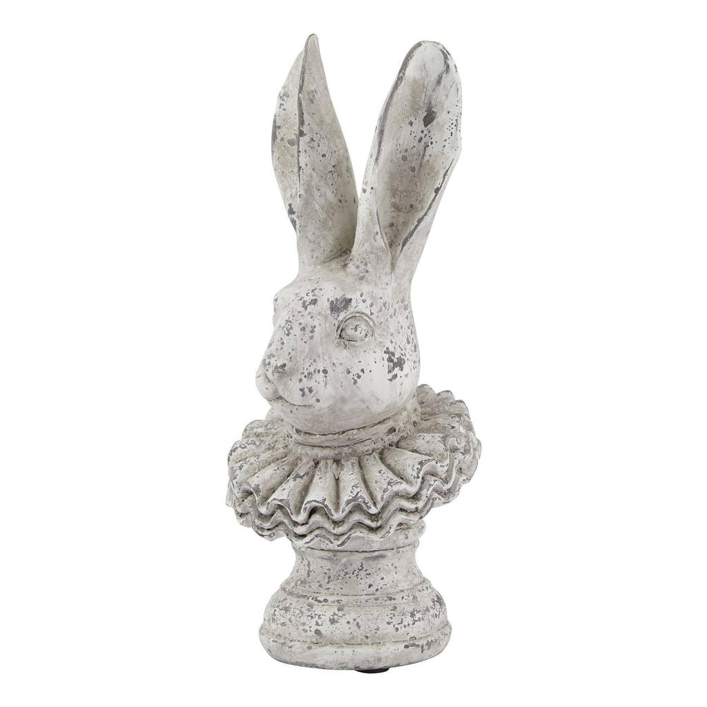 Hill Interiors Stone Effect Ruffle Hare Ornament
