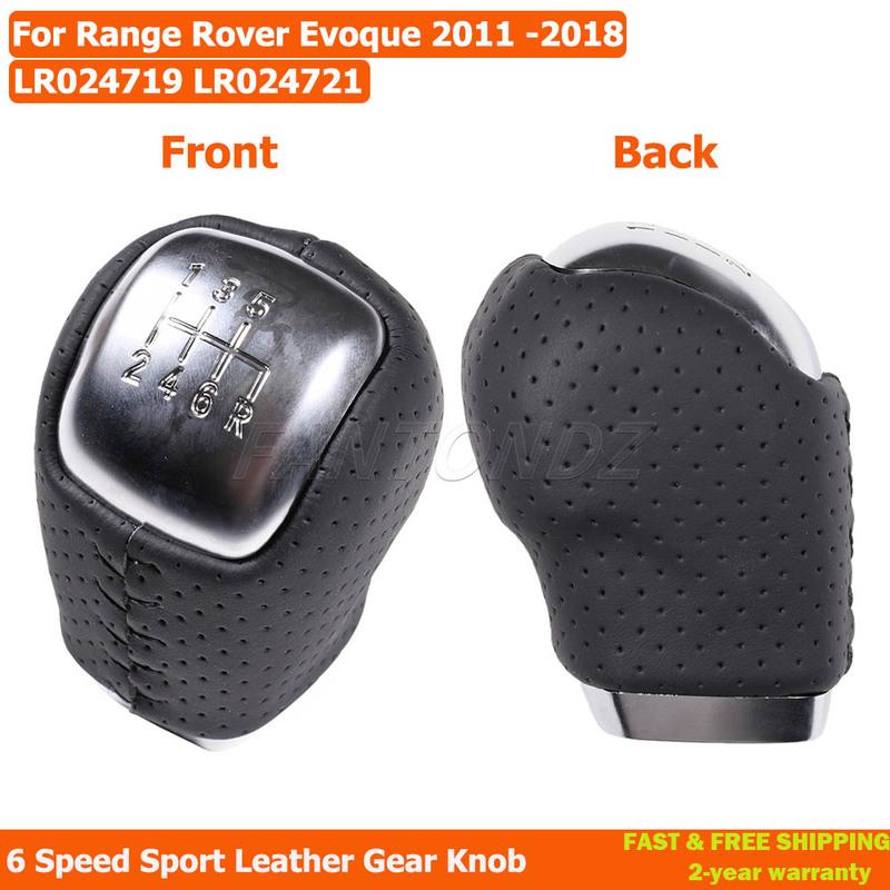 

For Range Rover Evoque Manual Sport Surround Leather Gear Knob 6 Speed Pure Prestige Dynamic LR024721 LR024719