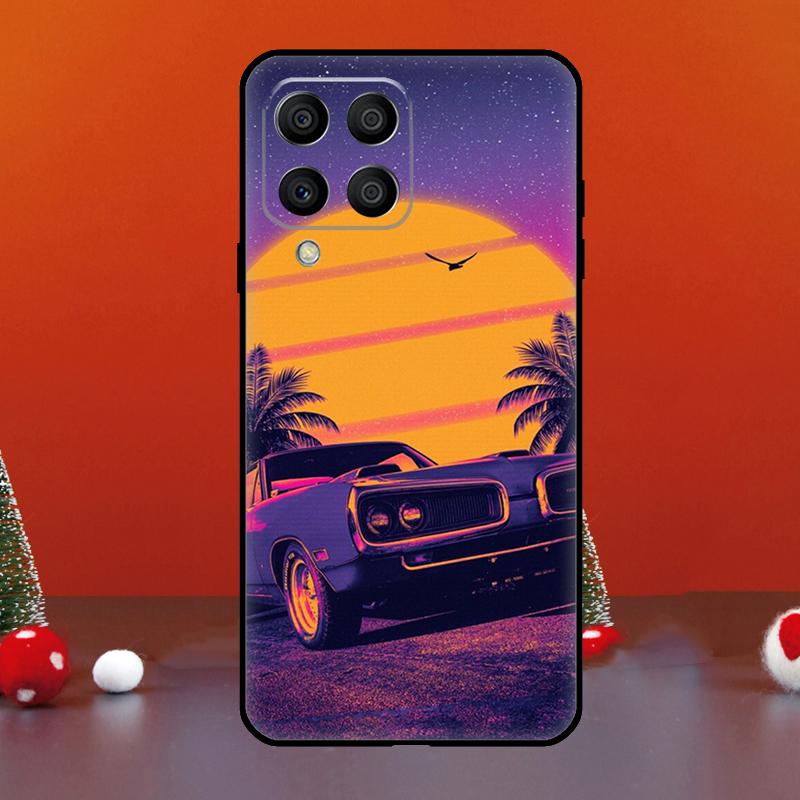 Синтвейв 80-х Ретро Неон вэйпорвейв Для Samsung Galaxy M21 M31 M55 M15 M11 M13 M33 M35 M53 M14 M34 M54 M12 M32 M52 M06 M16 Чехол