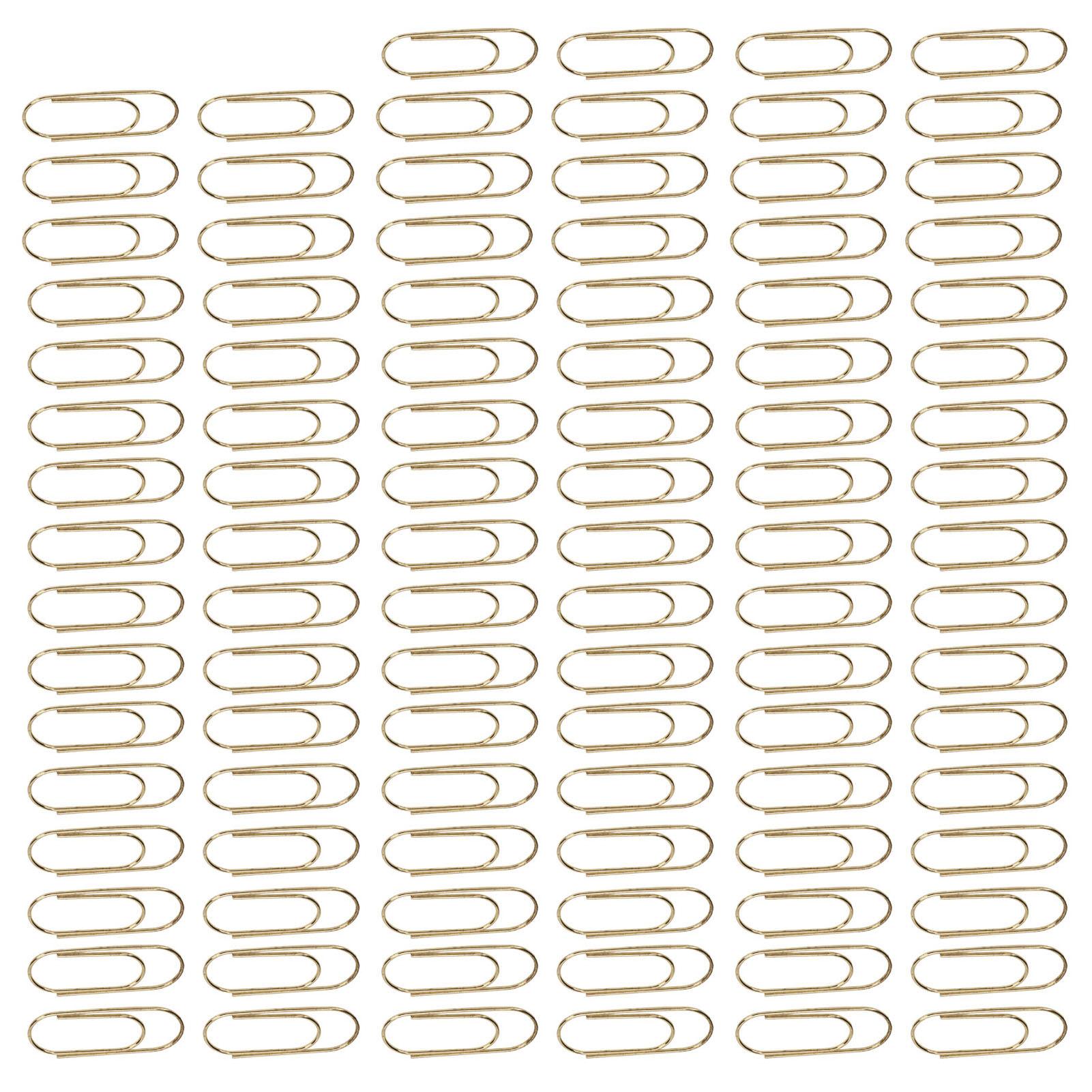 

100 шт. симпатичных зажимов для планировщика, инновационный дизайн, антикоррозийный процесс гальванизации, золотые зажимы для бумаги