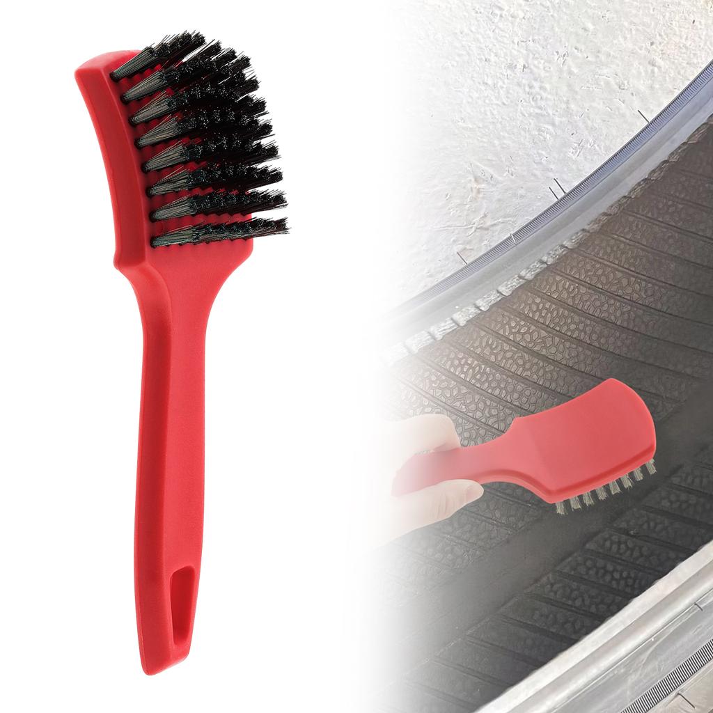 Multifunctional Heavy Tire Wire Brush for Tire Grinding / Furniture Repair / Industrial Equipment, Red Handle Wire Brush