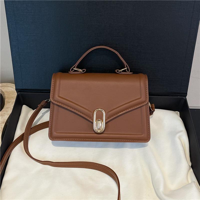 Spring and Summer New Simple Commuter Shoulder Bag Fashionable Small Square Bag Versatile Texture Trendy Messenger Handbag