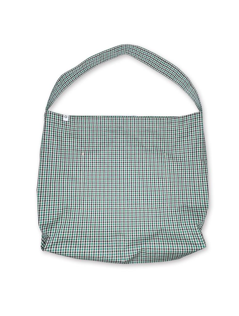 Nought Reverse Logo Check Bag / Green