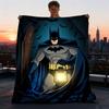 1pc Batman Outdoor Flannel Throw Blanket Soft, Lightweight & Warm for Sofa, Office