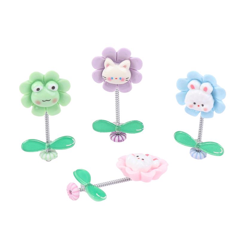Flower Car Ornaments Car Center Console Dashboard Ornament Shake Head Flower Car Accessories