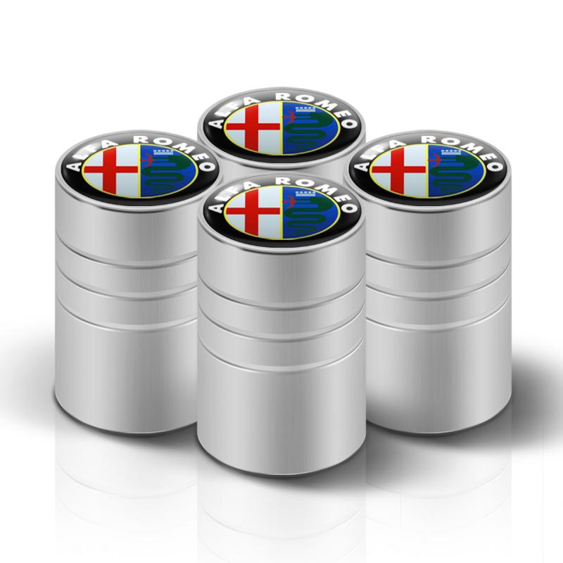 2026 Horké Alfa Romeo 4ks Čepičky ventilků pneumatik automobilu Hliníkové stopky kol Vzduchové krytky pro Alfa Romeo Giulia Stelvio MiTo Giulietta Tona