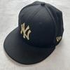 Used NEW ERA New York Yankees Cap Hat Black Gold Gold