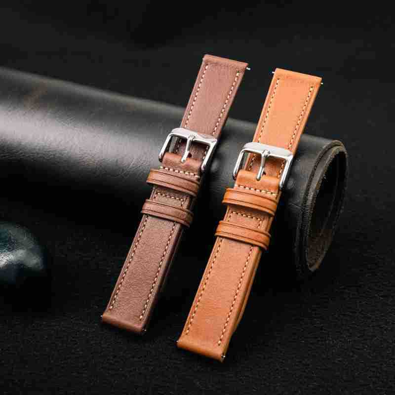 Leather Wristband 18202122Mm Oil Wax Leather Strap For Uawatc4 Pro Gt45