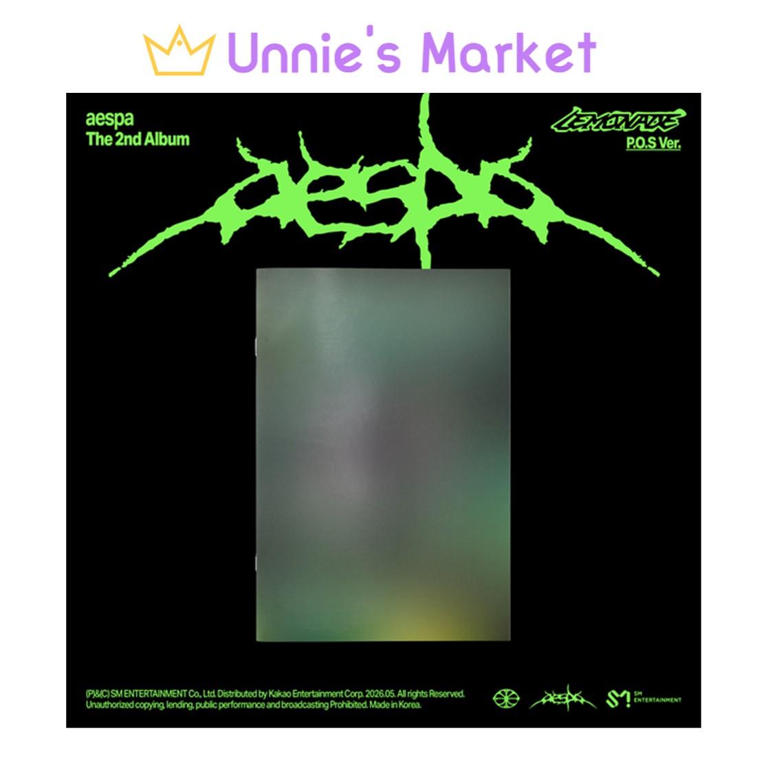 [Pre-order] aespa [LEMONADE] P.O.S Ver. 2nd Album + Free Gift 1EA