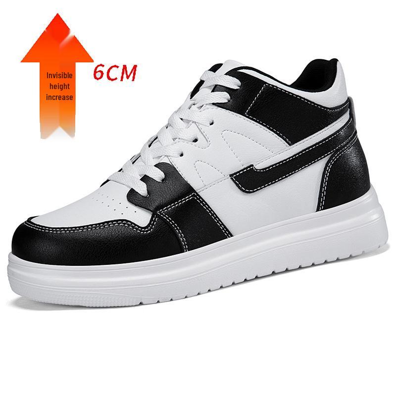 Men s 8CM Invisible Height Increase Sneakers - Breathable Autumn Casual Shoes with Thick Sole Size 38