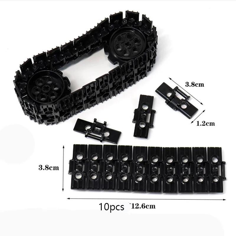 80pcs 57518 Building Blocks Part Large Size Tank Engineering Car Track 57518 Accessorie Birck Compatible Ev3 24375 DIY Brick Toys