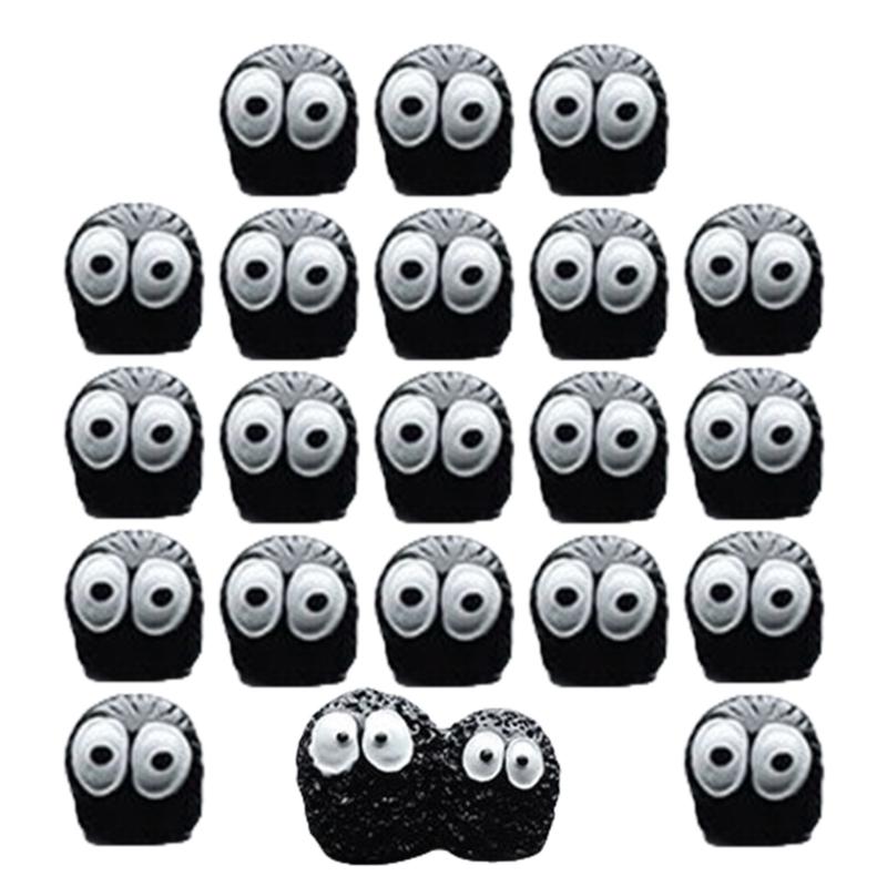 Car Interior Accessory Black Coal Car Decoration Automotive Dashboard Decors Adhesive Soot Sprites Ornament