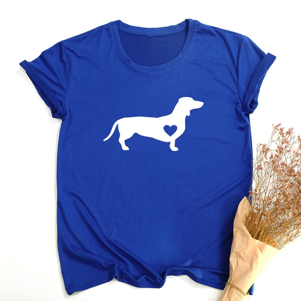 Dachshund Love Dog T Shirt Doxie Shirt Wiener Dog Shirt Streetwear Tumblr T Shirts Women Causal XL