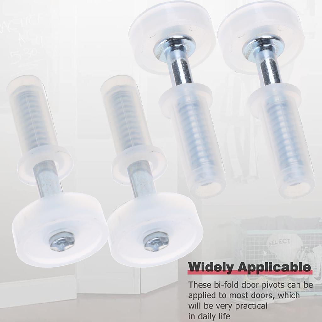 4 Pieces Versatile Elastic Bands Bi-Fold Door Top Guide Wheel Bifold Door Hardware Plastic Door Hardware Repair Part