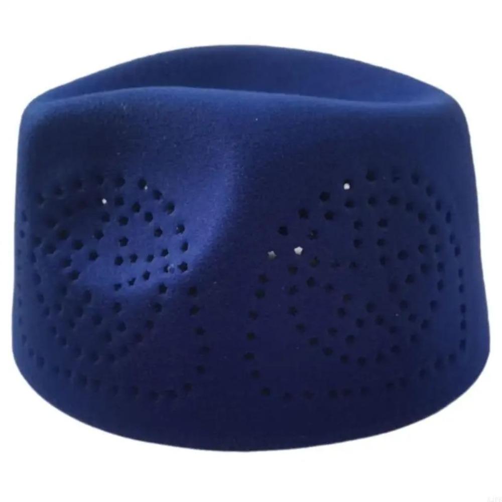 New Fabric Prayer Caps Breathable Soft Ethnic Festival Caps Hollowout Worship Caps Men