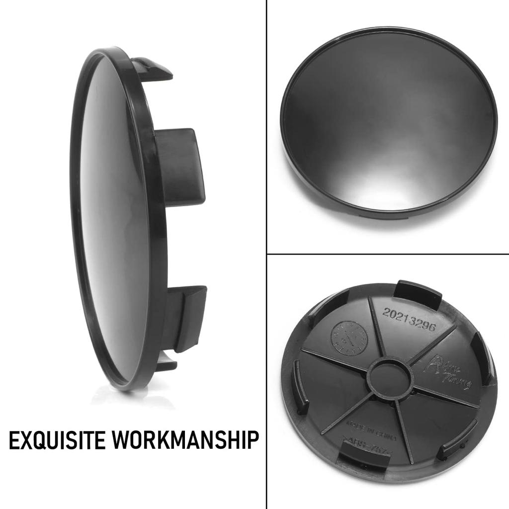 Wheel Center Caps 68mm 61.5mm 4 Pieces Black Wheel Cover Center Cover