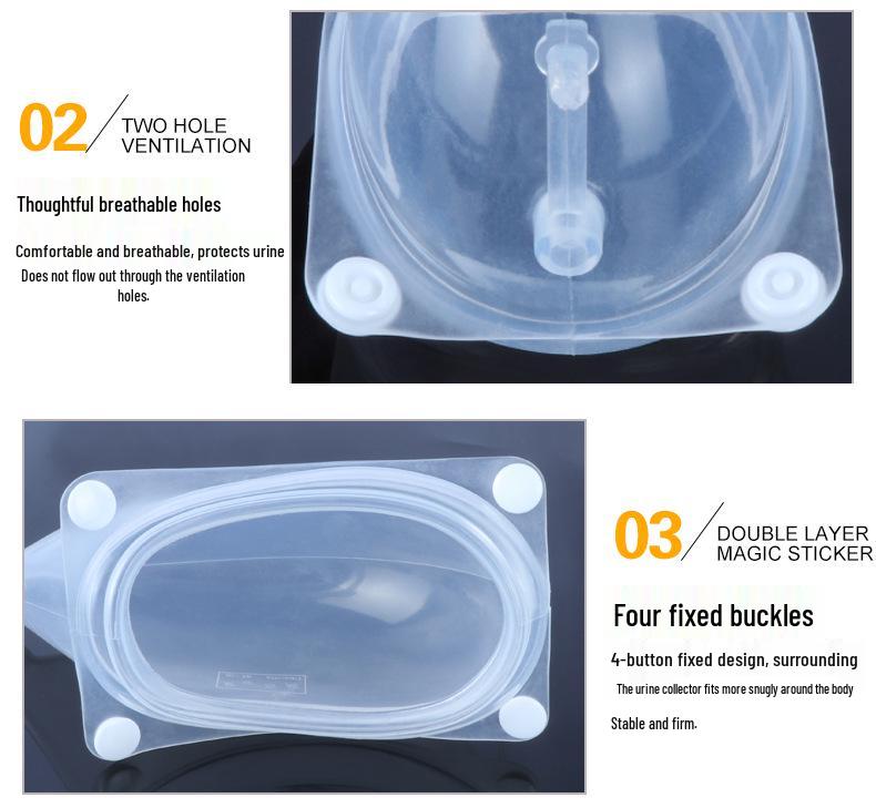 Urinauffangbeutel für bettlägerige Patienten - Auslaufsicheres Design für Inkontinenz, Geeignet für ältere Männer und Frauen