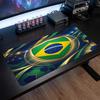 Brazil Football Crest Mouse Pad, Extended Non Slip Rubber Desk Mat for Gaming Office Laptop Fan Gift