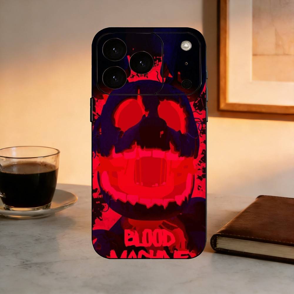 F-Five N-Nights GAME Phone Case For iPhone 17,16,15,14,13,12,11 Plus,Pro Max,XS,Soft Silicone Black Cover