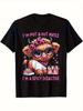 T-shirt DJ Homme 180g 100% Coton - « C'est Moi le DJ et la Fête Commence avec Moi » Gr