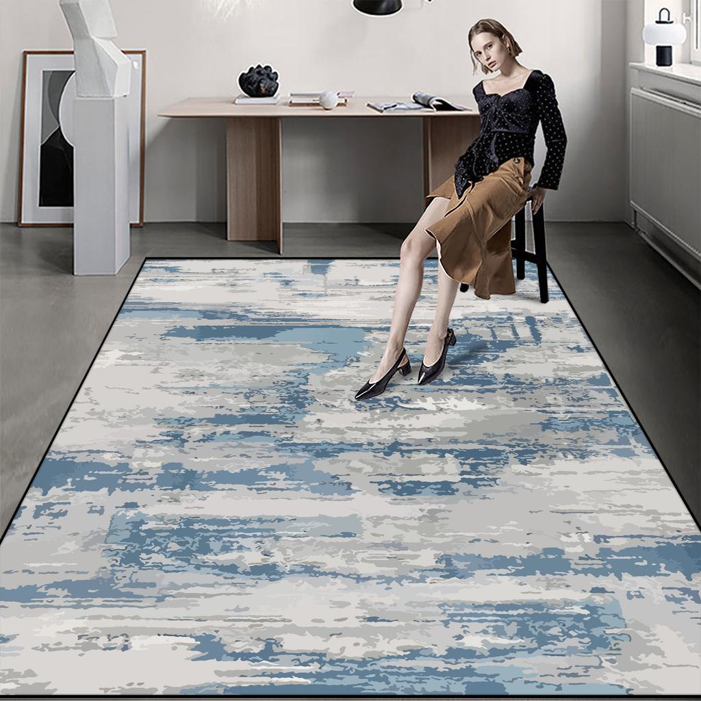 Abstrakter Stil Moderner Wohnzimmerteppich Große Flächenteppiche für Zimmer Heimdekor Waschbare Fußmatten Kinderspielmatte Anpassbar