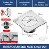 With Cleaning Port Shower Floor Drain 304 Stainless Steel Drainage Port  Bathroom