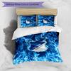 Set Lenzuola 3 Pezzi Stampato TSG Hoffenheim FC Copripiumino Traspirante con Federe Biancheria da Letto Decorativa per Camera da Letto Casa