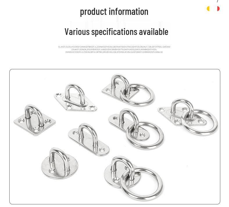 304 Stainless Steel Door Latch Set: Diamond, Square, Oval, Round, and Fixed Buckle Hook.