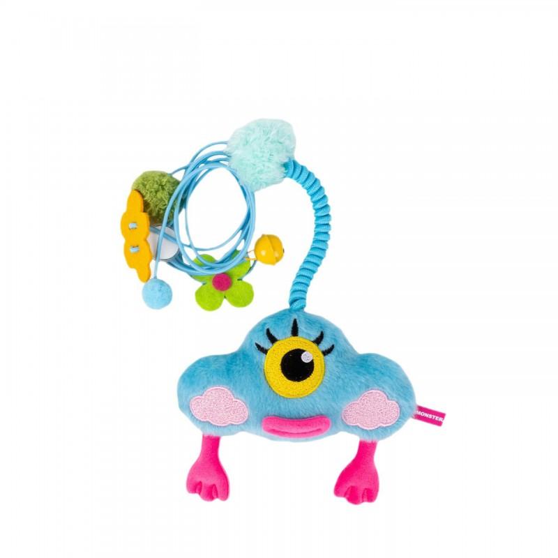 Interactive Cat Toy With Stretchy Rope Crinkly Sound Bird-Like Motion Kitten Entertainment Indoors