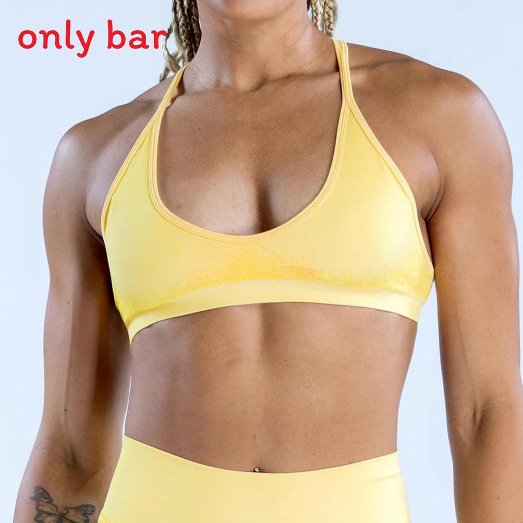 Seamless High Elastic Yoga Bra With Floral Jacquard For Fitness And Running